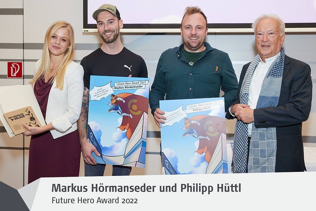 © HCW | Schedl Markus Hörmanseder und Philipp Huettl bei der Preisverleihung