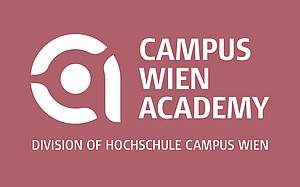 Logo Campus Wien Academy Logo mit Schriftzug Campus Wien Academy Division of F H Campus Wien