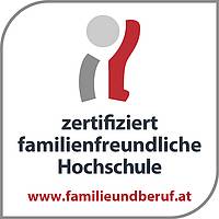 Gütezeichen Hochschule und Familie Gütezeichen Hochschule und Familie mit dem Wortlaut: zertifizierte familienfreundliche Hochschule