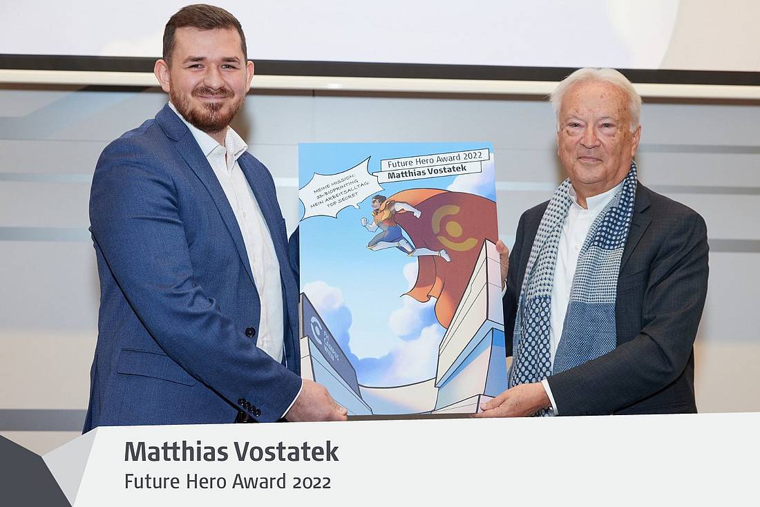 © HCW | Schedl Portrait von Matthias Vostatek bei der Preisverleihung